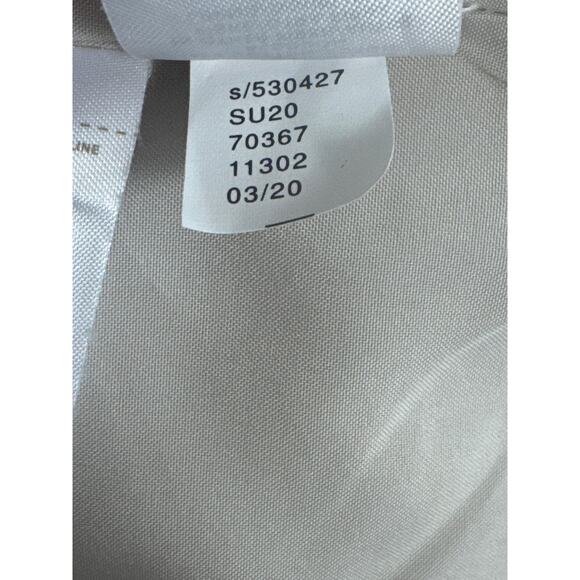 LOFT Classic Striped Blazer Metallic Thread Tan Beige Size 12 - Picture 5 of 10